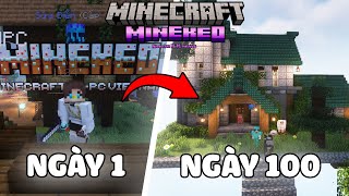 Превью видео «Tóm tắt 100 ngày sinh tồn trong SkyBlock server MineKeo» о сервере MineKeo