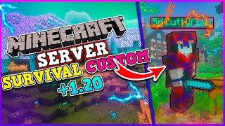 Превью видео «🔔El MEJOR SURVIVAL CUSTOM que he JUGADO en MINECRAFT😱 - MINECRAFT 1.20 Servidor SurvivalDub✅» о сервере SurvivalDub