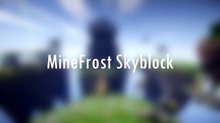 Превью видео «MineFrost OreGen Skyblock server» о сервере MineFrost (FR)