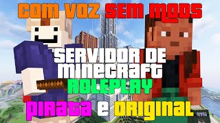 Превью видео «Servidor de Minecraft Roleplay (PIRATA E ORIGINAL)» о сервере LucMedina