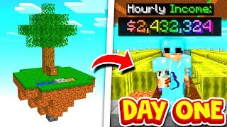 Превью видео «The BEST START on DAY ONE of *NEW* SKYBLOCK MAP | Minecraft SKYBLOCK SERVER #1» о сервере AkumaMC