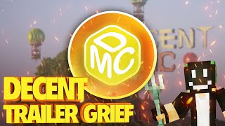 Превью видео «DECENTMC TRAILER GRIEF» о сервере DecentMC