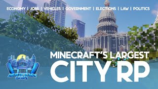 Превью видео «Minecraft's Largest City RP | Democracycraft Trailer 5» о сервере DemocracyCraft