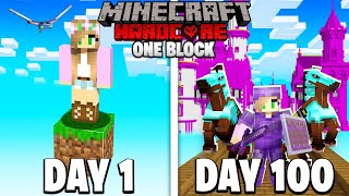 Превью видео «I Survived 100 Days on ONE BLOCK in Hardcore Minecraft...» о сервере Foxcraft