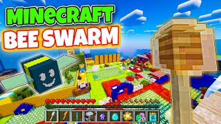 Превью видео «I Played Bee Swarm Simulator in Minecraft!» о сервере Bee Sim