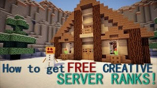 Превью видео «How to get FREE ranks on Creative Server IP: CatsCraft.net» о сервере CatsCraft