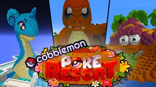 Превью видео «The new BEST COBBLEMON SERVER | PokeResort Cobblemon» о сервере PokeResort