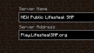 Превью видео «The Public Lifesteal SMP (everyone can join!)» о сервере FlareMC