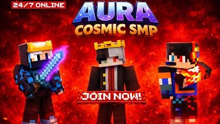 Превью видео «How To Join Aura Cosmic SMP| Minecraft | Pocket edition + Java edition | 24/7 online SMP | GW Rudram» о сервере Aura Cosmic SMP
