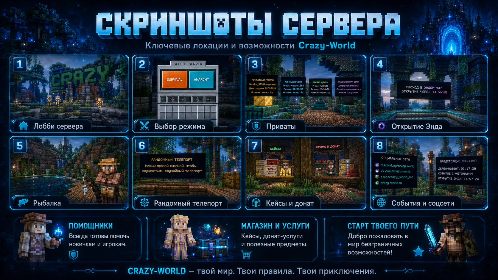 Скриншот №1 с сервера Crazy-World