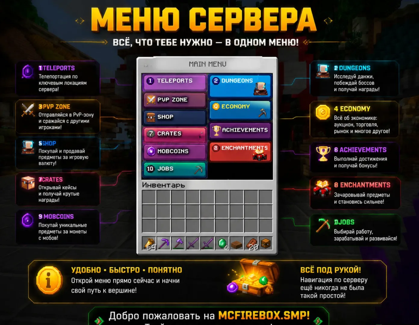 Скриншот №1 с сервера McFire