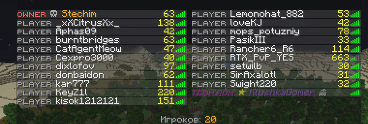 Скриншот №1 с сервера Баня SMP