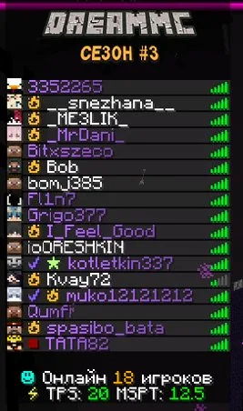 Скриншот №14 с сервера DreamMC